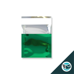Metallic Folie Envelop (Glans) - 45x40 mm - Groen