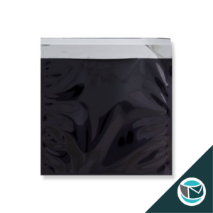Metallic Folie Envelop (Glans) - 220x220 mm - Zwart