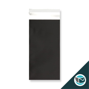 Metallic Folie Envelop (Mat) - 220x110 mm - Zwart