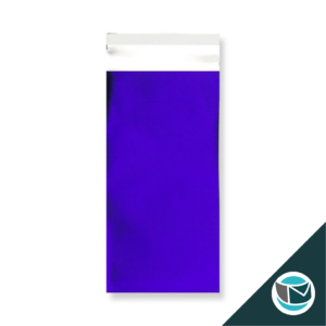 Metallic Folie Envelop (Mat) - 220x110 mm - Donkerblauw