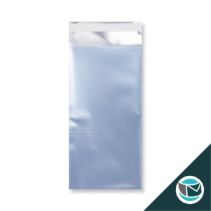 Metallic Folie Envelop (Mat) - 220x110 mm - Lichtblauw