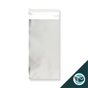 Metallic Folie Envelop (Mat) - 220x110 mm - Zilver