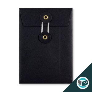 Envelop met Japanse Sluiting - 162x114 mm (C6) - Zwart