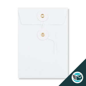 Envelop met Japanse Sluiting - 162x114x25 mm (C6) - Wit (incl. Zijvouw)