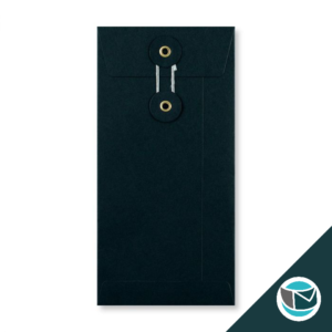 Envelop met Japanse Sluiting - 220x110x25 mm - Zwart (incl. Zijvouw)