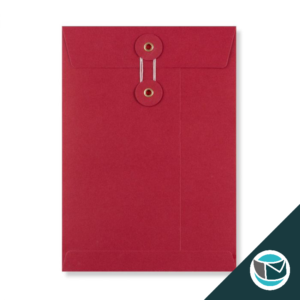 Envelop met Japanse Sluiting - 229x162 mm (C5) - Rood