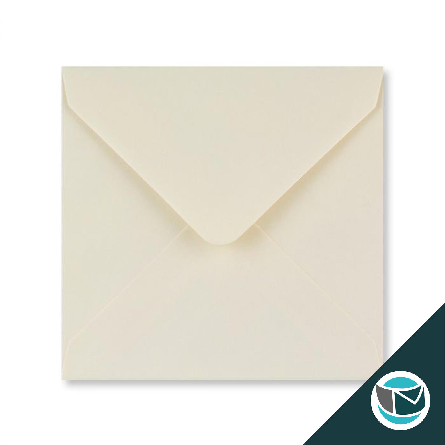 Gekleurde Envelop - 140x140 mm - Ivoor - Afbeelding 2