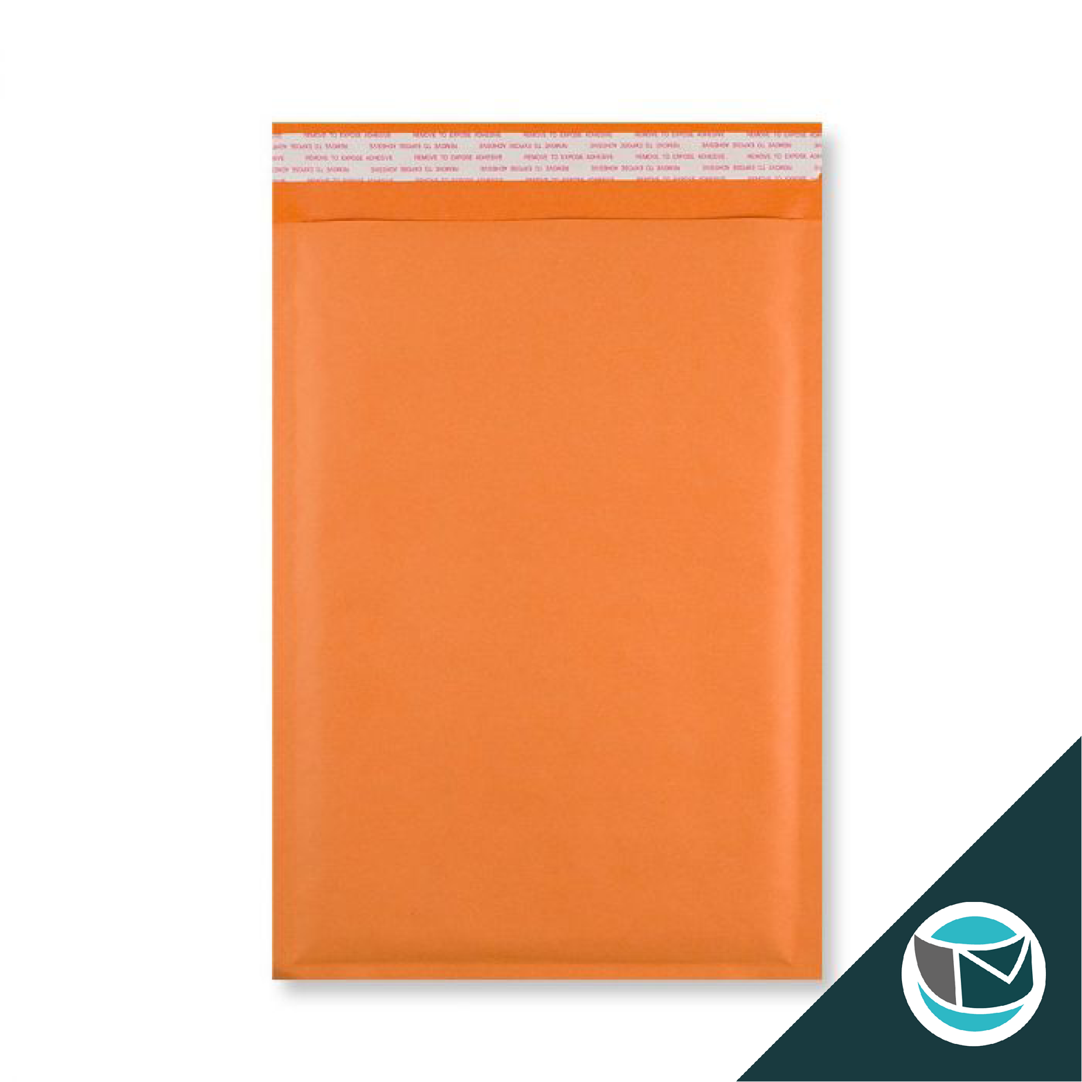 Kraft luchtkussen envelop met strip - 350x250 mm - Oranje - Afbeelding 2