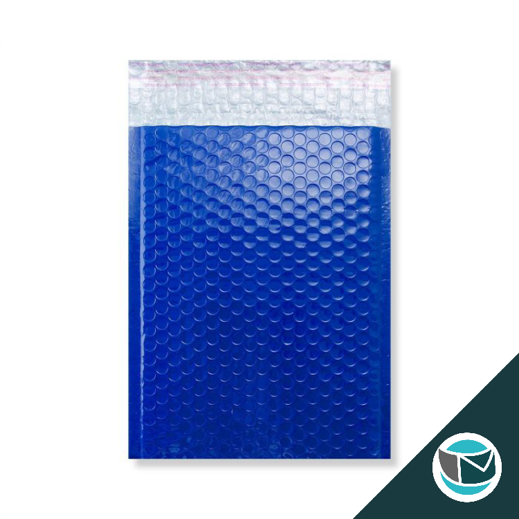 Kunststof Luchtkussenenvelop Hoogglans - 250x180 mm - Blauw - Afbeelding 2