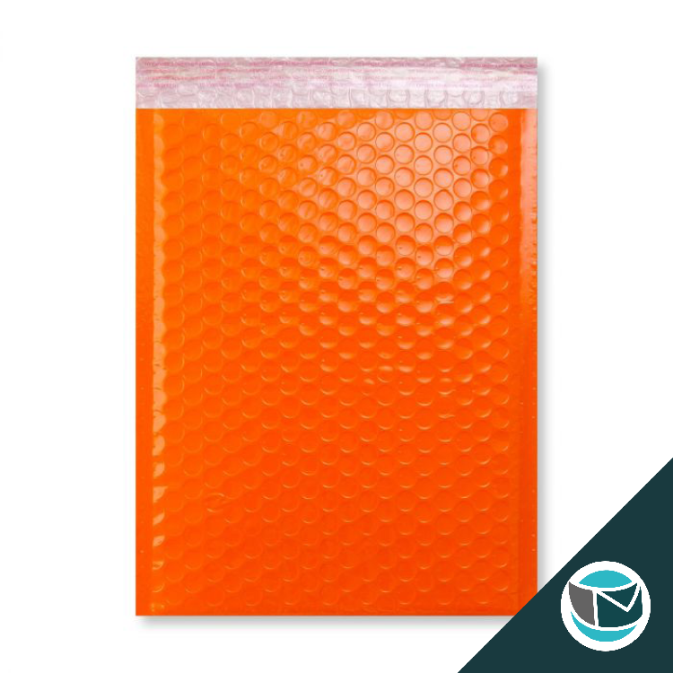 Kunststof Luchtkussenenvelop Hoogglans - 340x240 mm - Oranje - Afbeelding 2