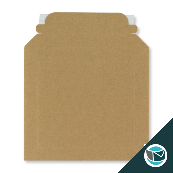 Golfkarton Envelop Bruin 180x180 mm - Afbeelding 2